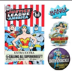 Hi Peach Layne & Justice League of America Bath Set.